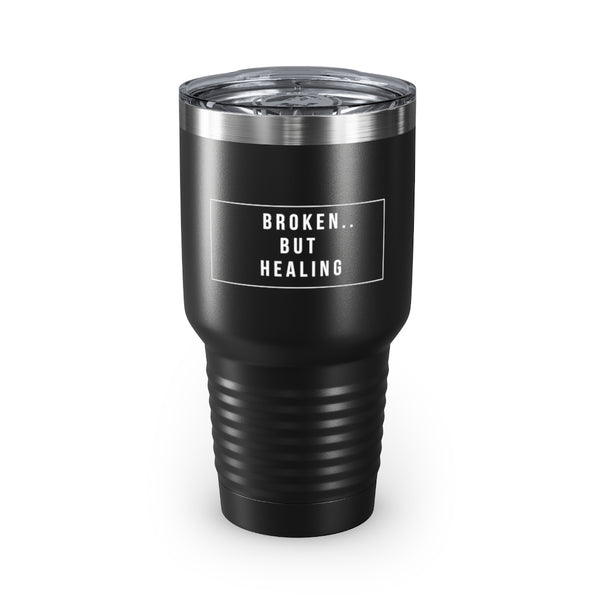 Broken But Healing Tumbler-White